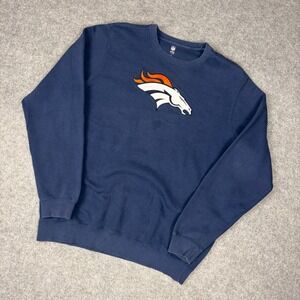 NFL Pro Line Denver Broncos Demaryius Thomas 80 Crewneck Sweatshirt Mens XL Blue